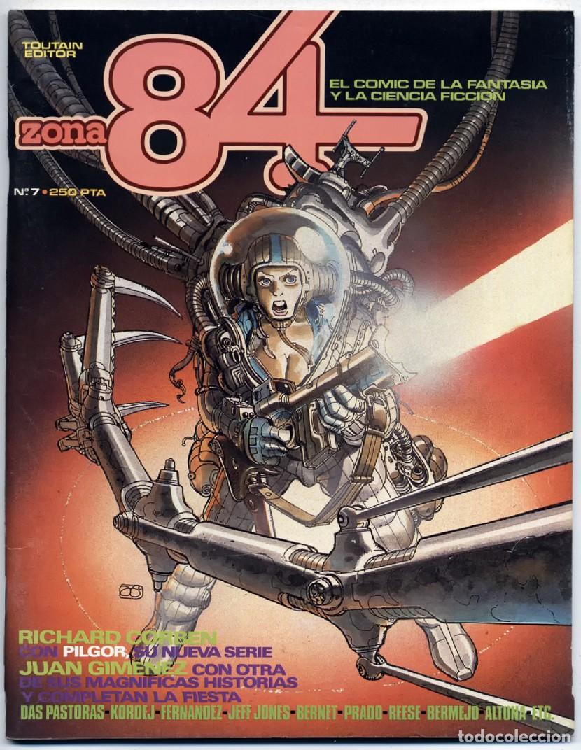C&oacute;mics: COMIC FANTASIA CIENCIA FICCION ZONA 84 N&ordm; 7 TOUTAIN EDITOR CORBEN BERNET 1984 EXCELENTE