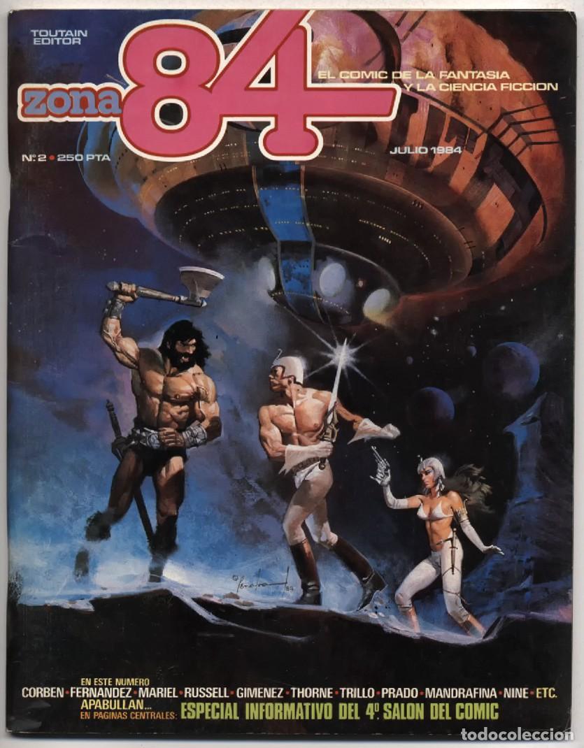 C&oacute;mics: COMIC FANTASIA CIENCIA FICCION ZONA 84 N&ordm; 2 ESPECIAL 4&ordm; SALON DE COMIC TOUTAIN EDITOR 1984 EXCELENTE