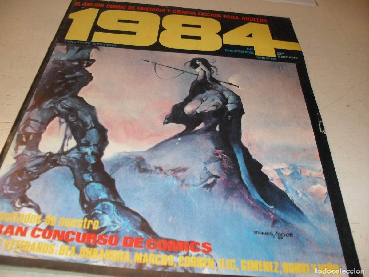 C&oacute;mics: 1984 N&ordm; 16,2&ordf; EDICION,CON ERASE UNA VEZ EN EL FUTURO,DE 64,TOUTAIN EDITOR,1978