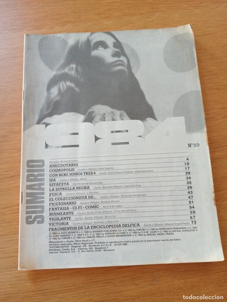 Comics: 1984 N.&ordm; 59 (DE 64). GRAPA. TOUTAIN EDITOR. 1983. SIN CUBIERTAS.