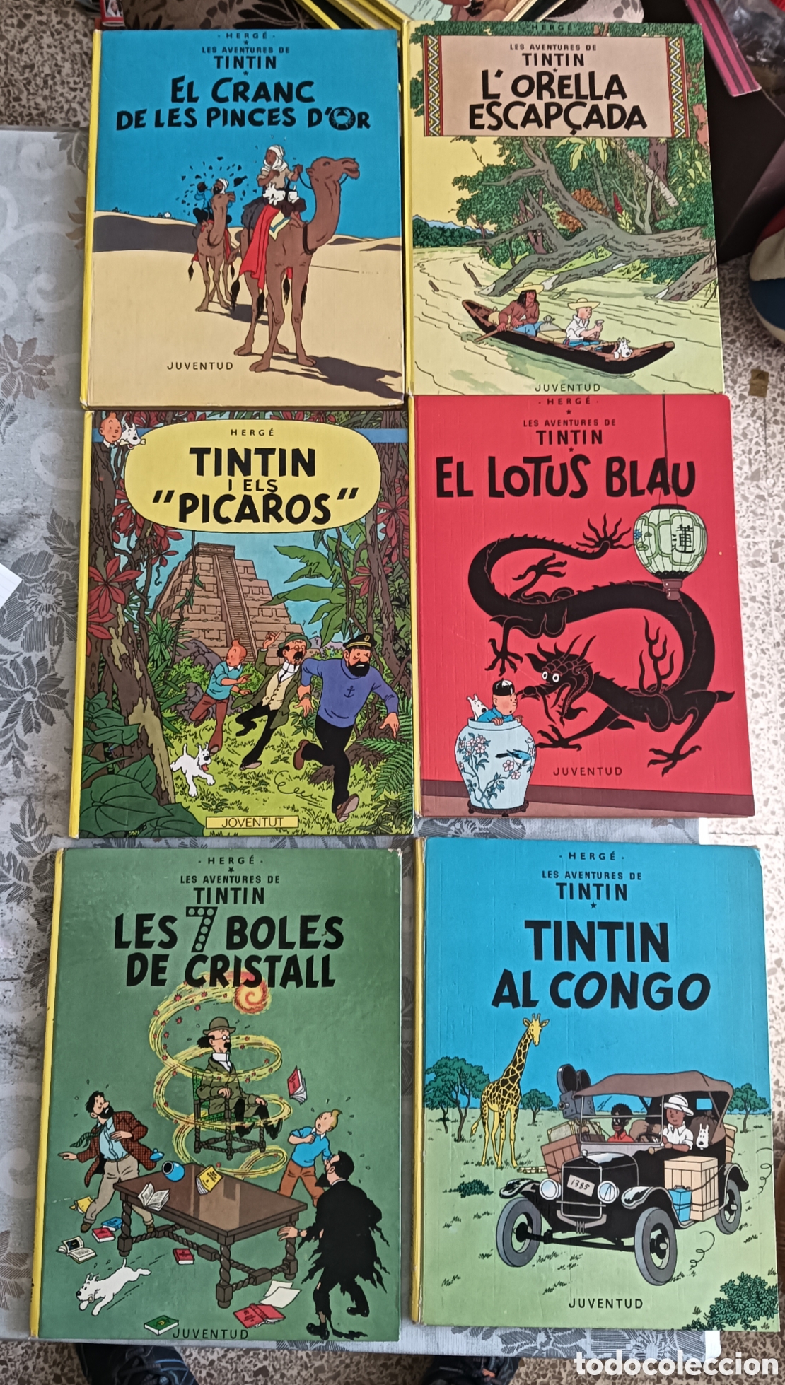 C&oacute;mics: Lote 10 c&oacute;mics Tint&iacute;n en catal&aacute;n &ndash; Juventud 1978-82