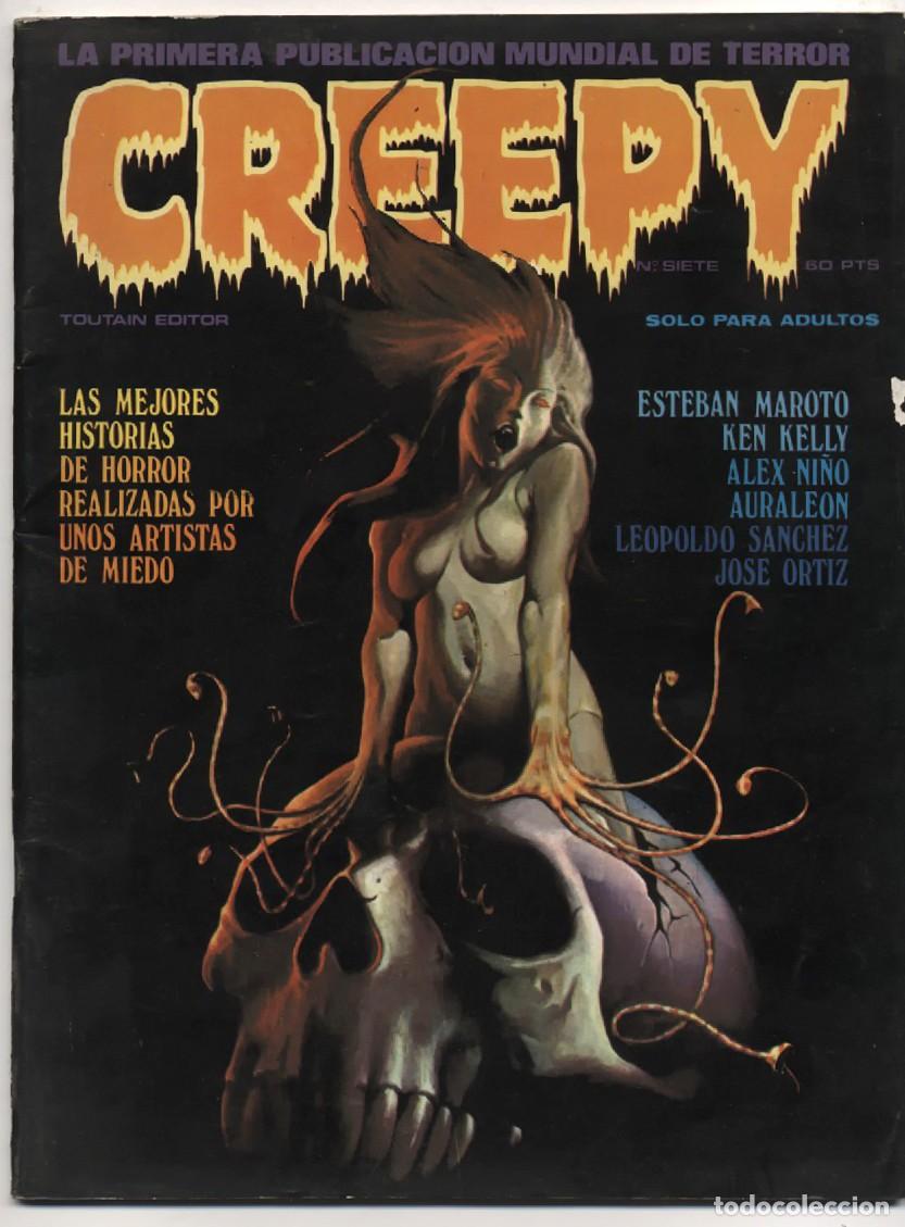 C&oacute;mics: CREEPY N&ordm; 7 PUBLICACION TERROR Y LO FANTASTICO TOUTAIN MAROTO AURALEON 1979