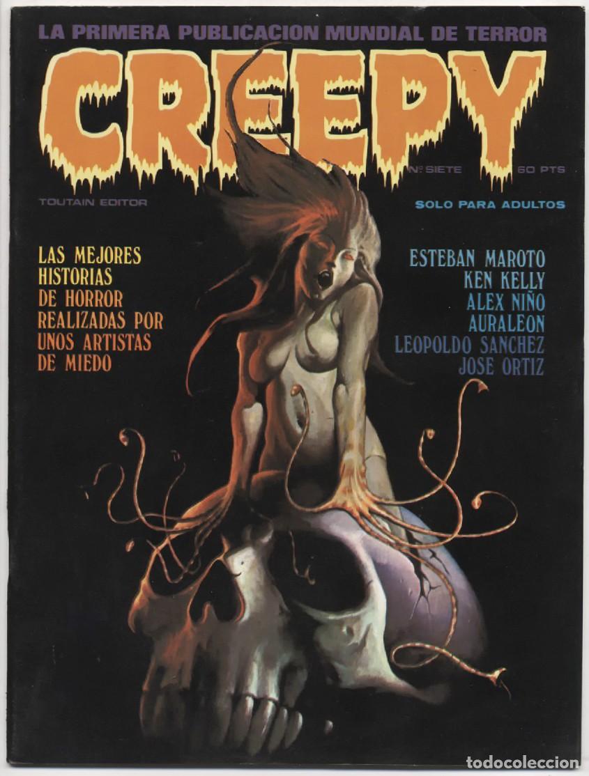 C&oacute;mics: CREEPY N&ordm; 7 PUBLICACION TERROR Y LO FANTASTICO TOUTAIN MAROTO AURALEON 1979