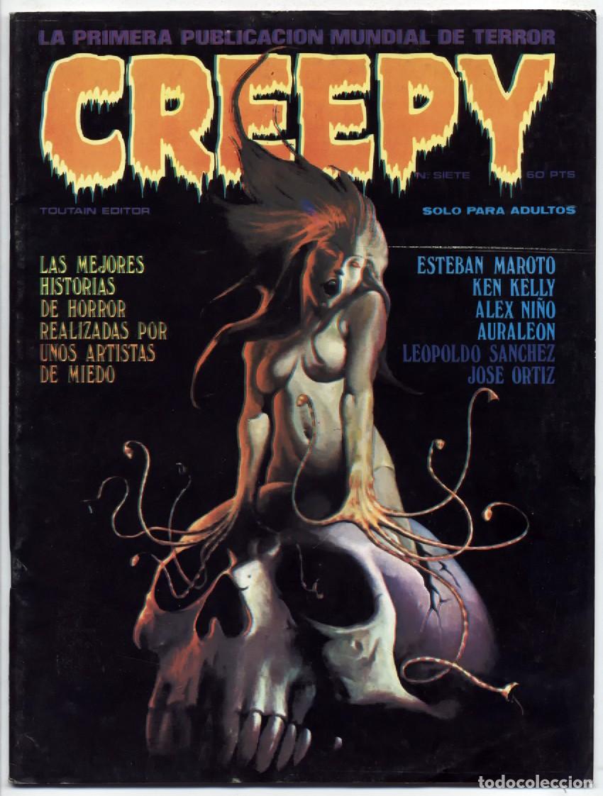 C&oacute;mics: CREEPY N&ordm; 7 PUBLICACION TERROR Y LO FANTASTICO TOUTAIN MAROTO AURALEON 1979