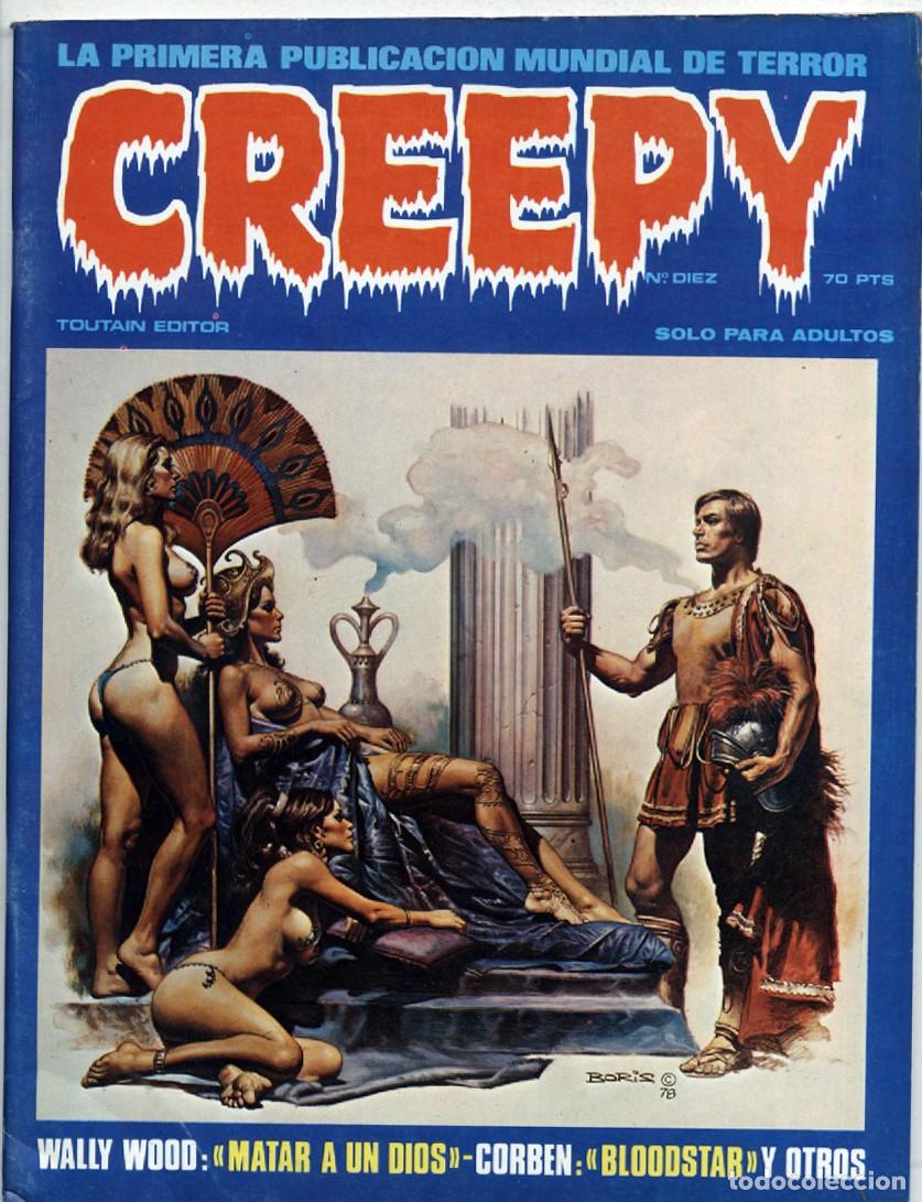 C&oacute;mics: CREEPY N&ordm; 10 PUBLICACION TERROR Y LO FANTASTICO TOUTAIN EDITOR CORBEN FONT SOL&Eacute; 1980