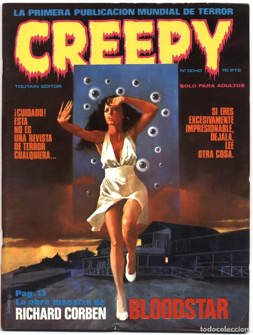 C&oacute;mics: CREEPY N&ordm; 8 TERROR Y LO FANTASTICO TOUTAIN EDITOR 1980 AURALE&Oacute;N FRAZETTA