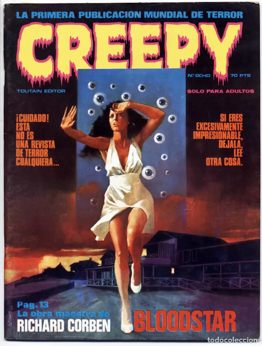 C&oacute;mics: CREEPY N&ordm; 8 TERROR Y LO FANTASTICO TOUTAIN EDITOR 1980 AURALE&Oacute;N FRAZETTA MUY BUENO