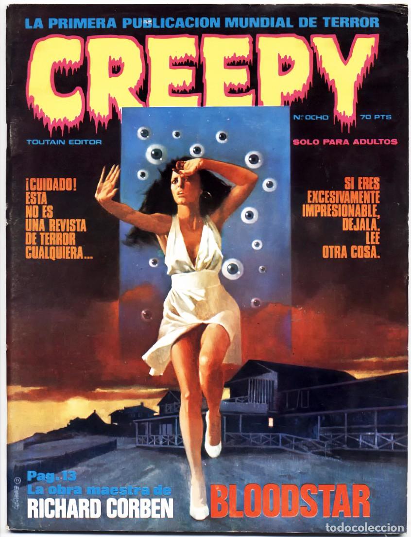 C&oacute;mics: CREEPY N&ordm; 8 TERROR Y LO FANTASTICO TOUTAIN EDITOR 1980 AURALE&Oacute;N FRAZETTA