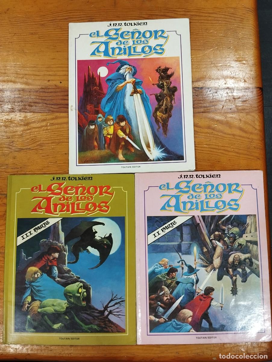 C&oacute;mics: EL SE&Ntilde;OR DE LOS ANILLOS TOLKIEN. ED. TOUTAIN. LOS TRES EPISODIOS.