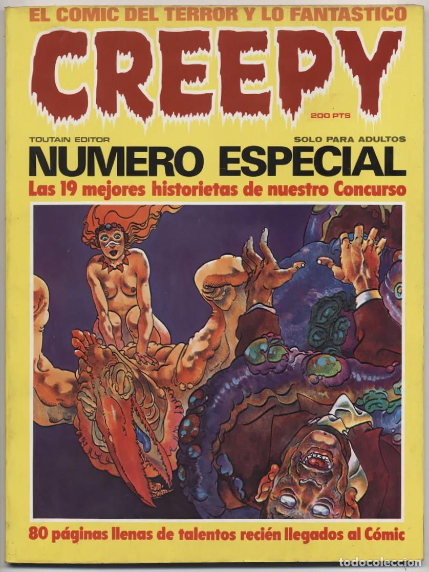 C&oacute;mics: CREEPY COMIC DEL TERROR Y LO FANTASTICO NUMERO ESPECIAL CONCURSO TOUTAIN EDITOR 1981 BUEN ESTADO