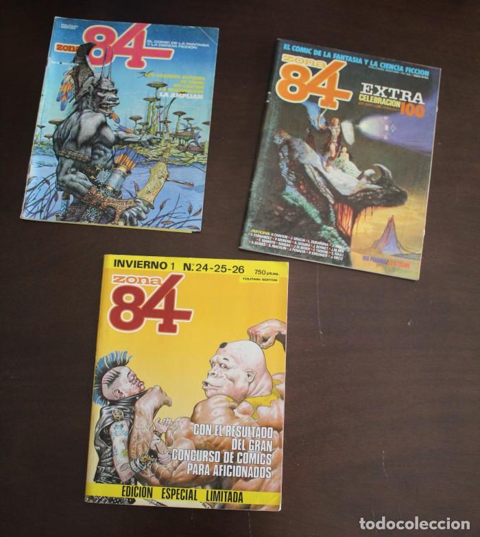 Comics: LOTE 5 COMICS ZONA 84 TOUTAIN ZONA84: 4, 36 EXTRA 100, TOMO INVIERNO: 24,25,26 MAROTO THORNE ORTIZ B