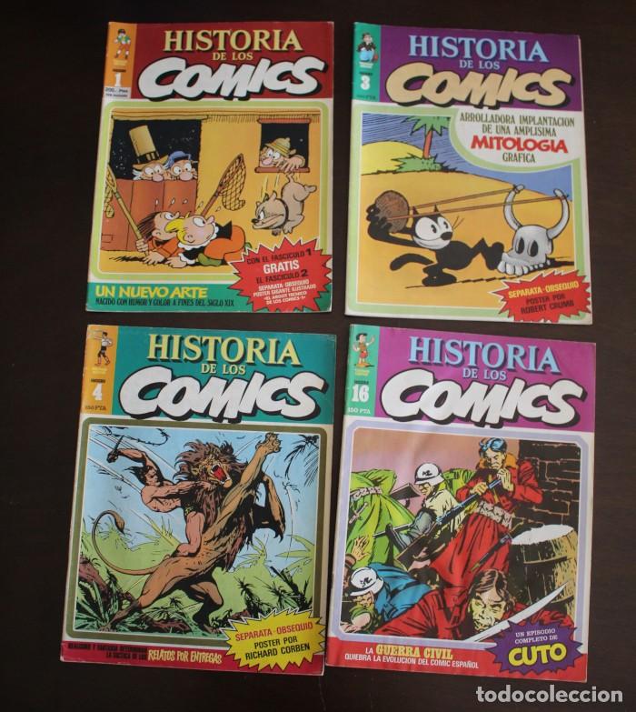 Fumetti: LOTE 4 HISTORIA DE LOS COMICS TOUTAIN 1 3 4 16