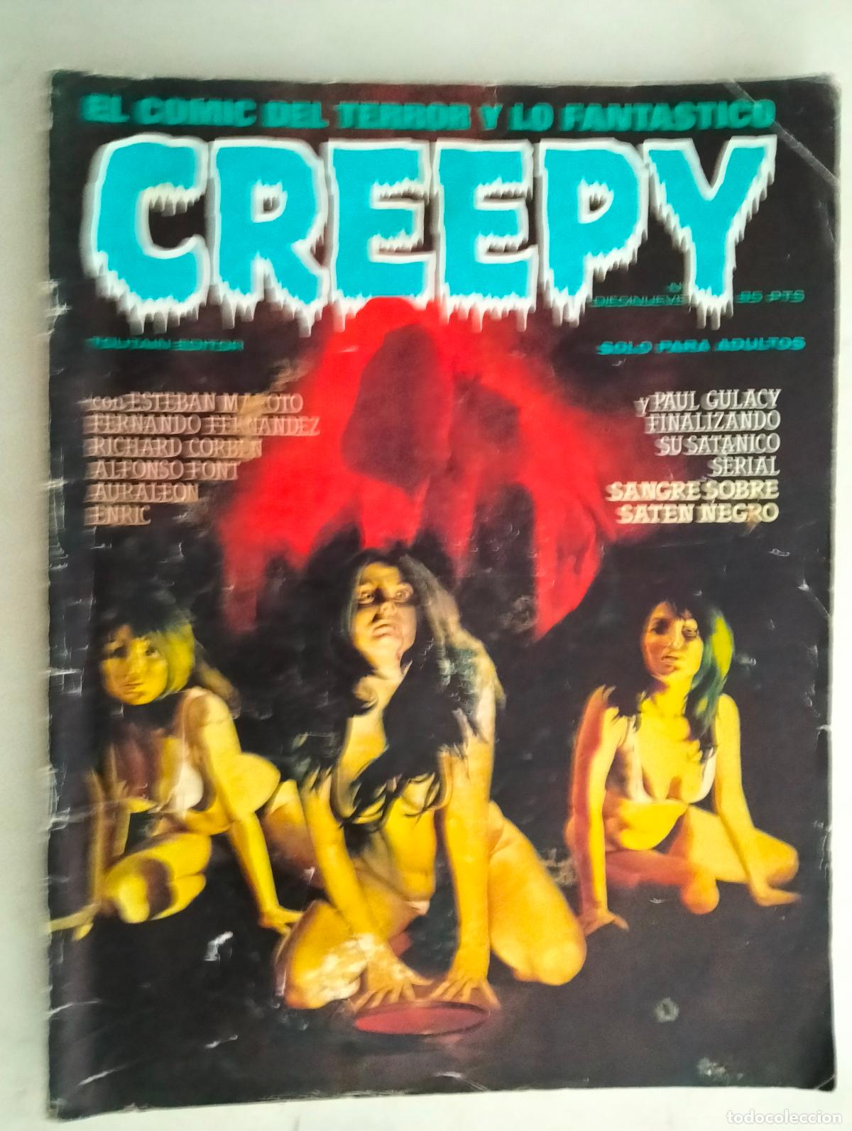 Comics: CREEPY N&ordm; 19, COMICS PARA ADULTOS, EDITA TOUTAIN, A&Ntilde;O 1980