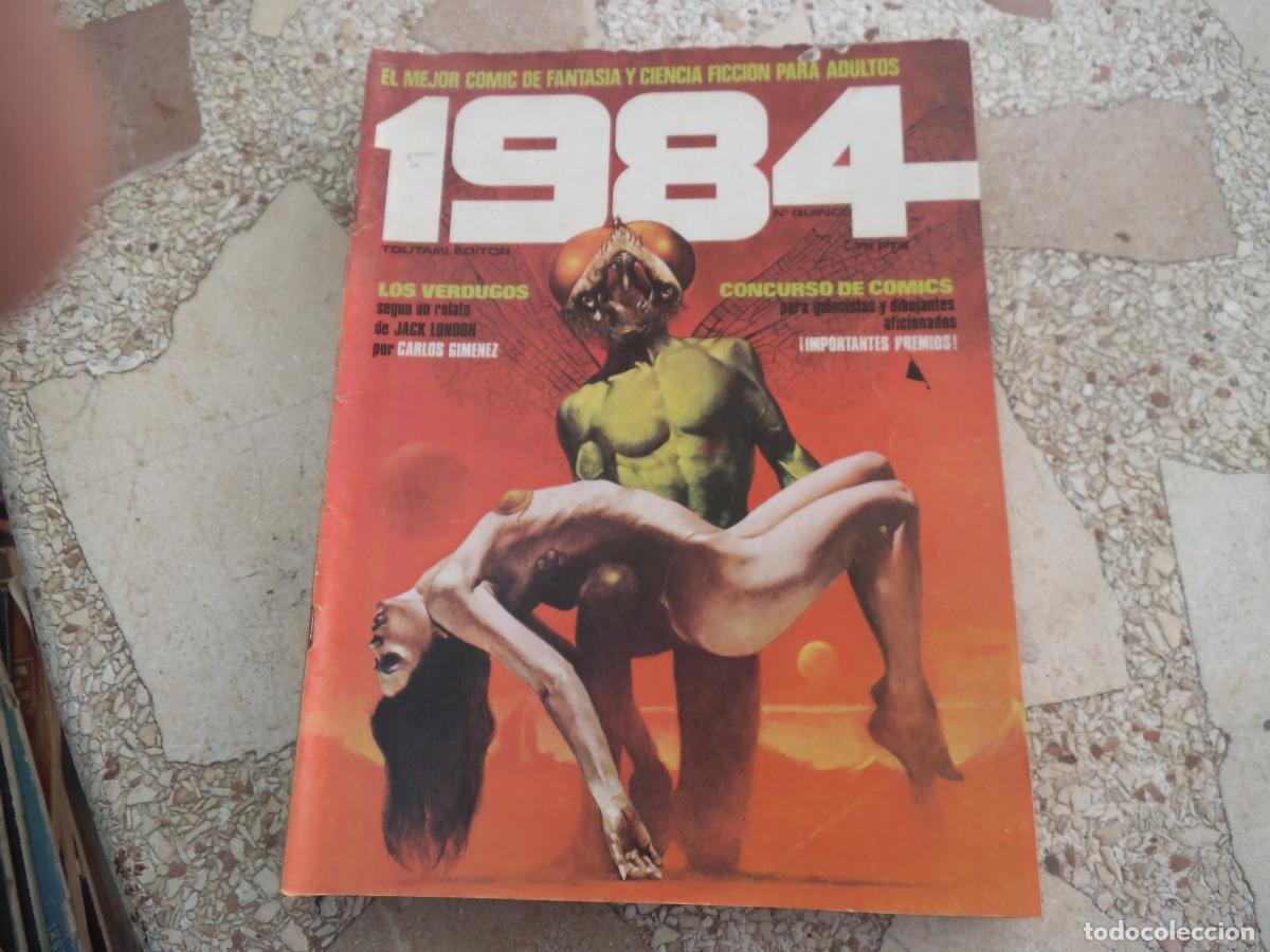 C&oacute;mics: comic, 1984 n&ordm; quince, el comic de fantasia y la ciencia ficcion para adultos, toutain,