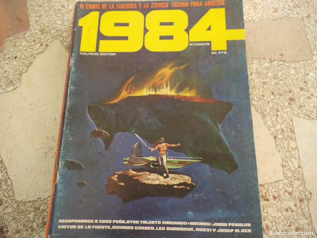 C&oacute;mics: comic, 1984 n&ordm; veinte, el comic de fantasia y la ciencia ficcion para adultos, toutain,