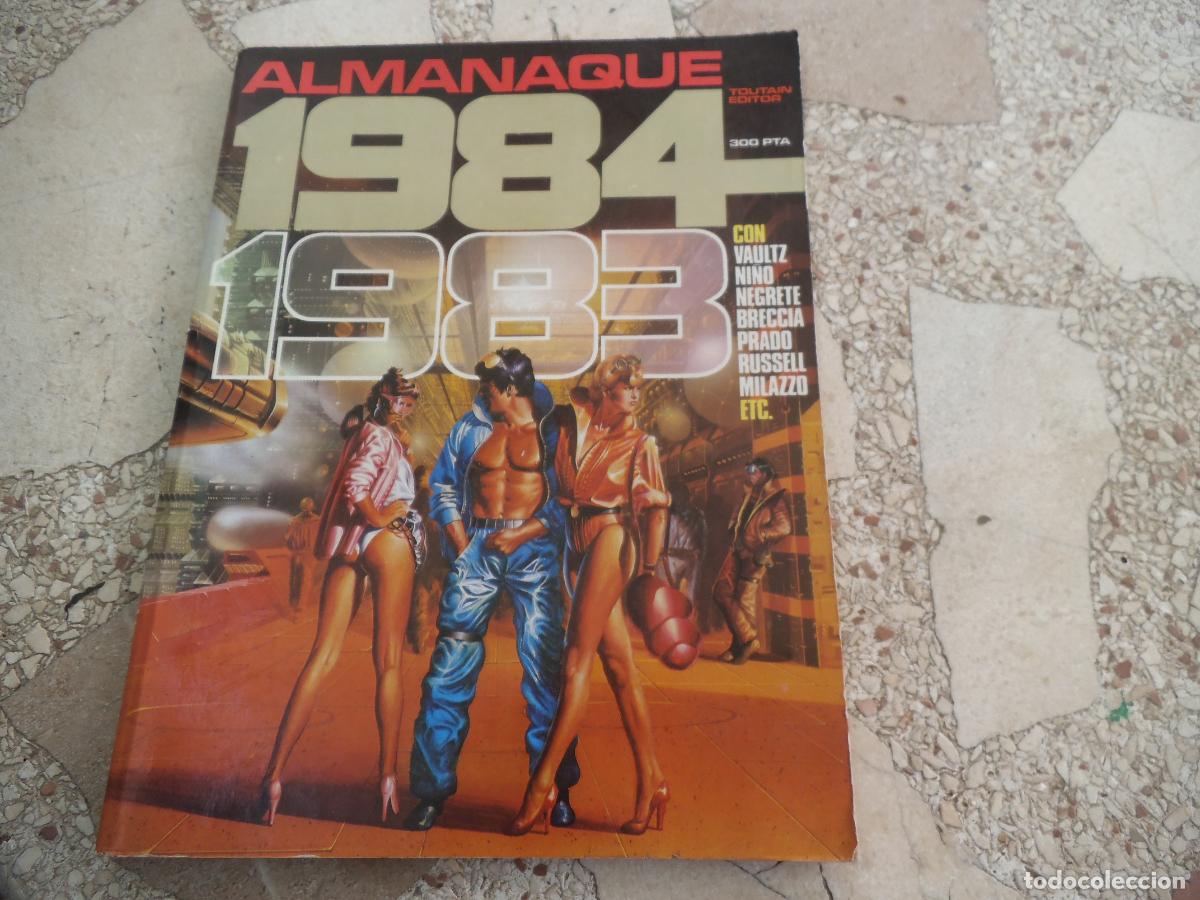 Comics: comic, almanaque 1983, 1984, el comic de fantasia y la ciencia ficcion para adultos, toutain,