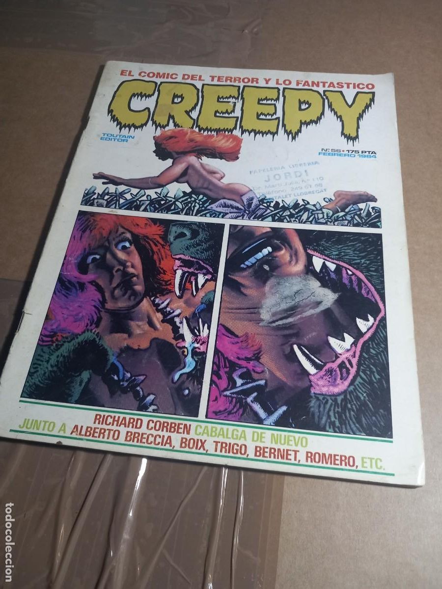 C&oacute;mics: REVISTA CREEPY N&deg; 56 TOUTAIN EDITOR