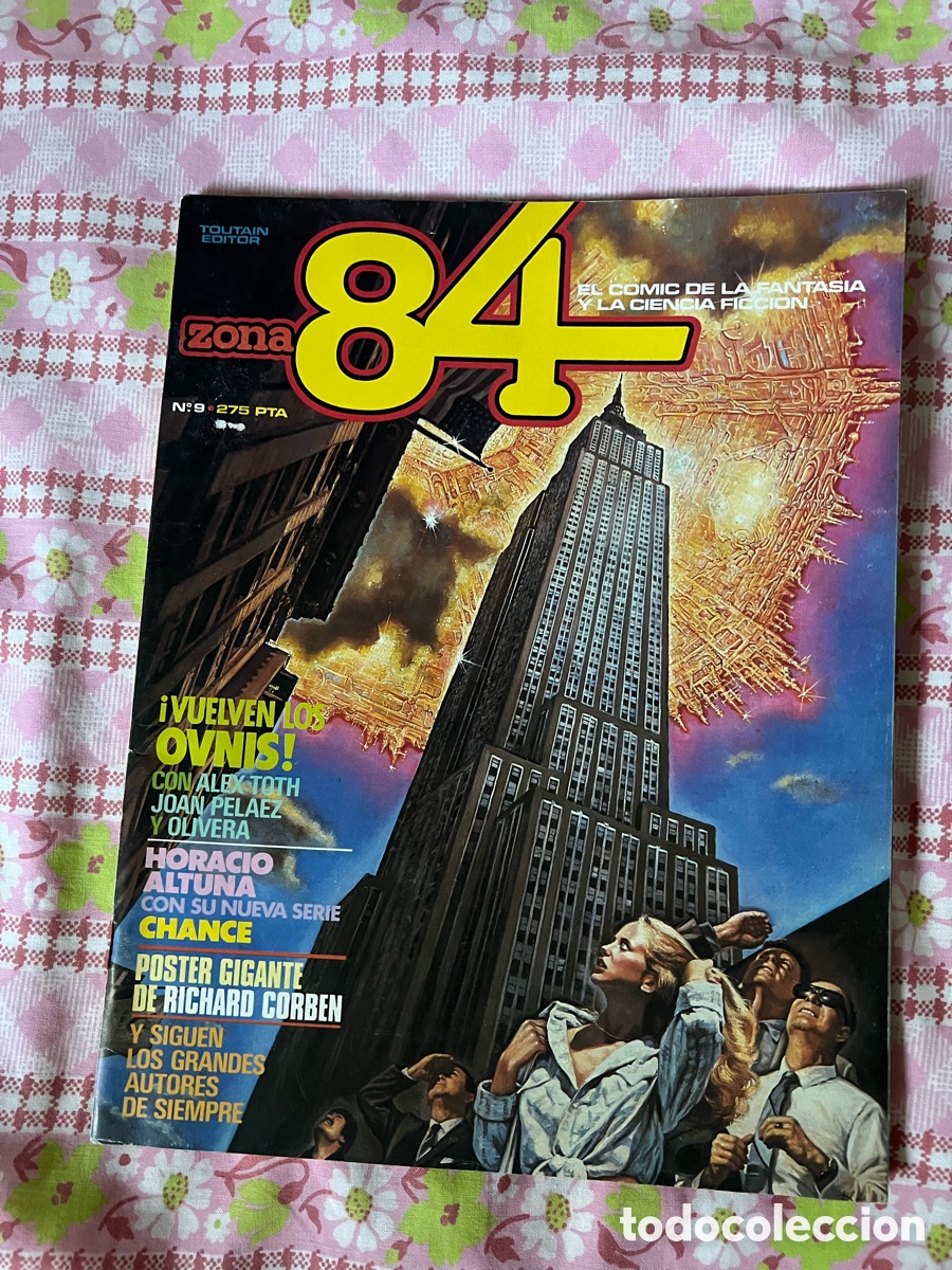 C&oacute;mics: COMIC FANTASIA CIENCIA FICCION ZONA 84 N&ordm; 9 TOUTAIN EDITOR P&oacute;ster gig. RICHARD CORBEN 1984 EXCELENTE