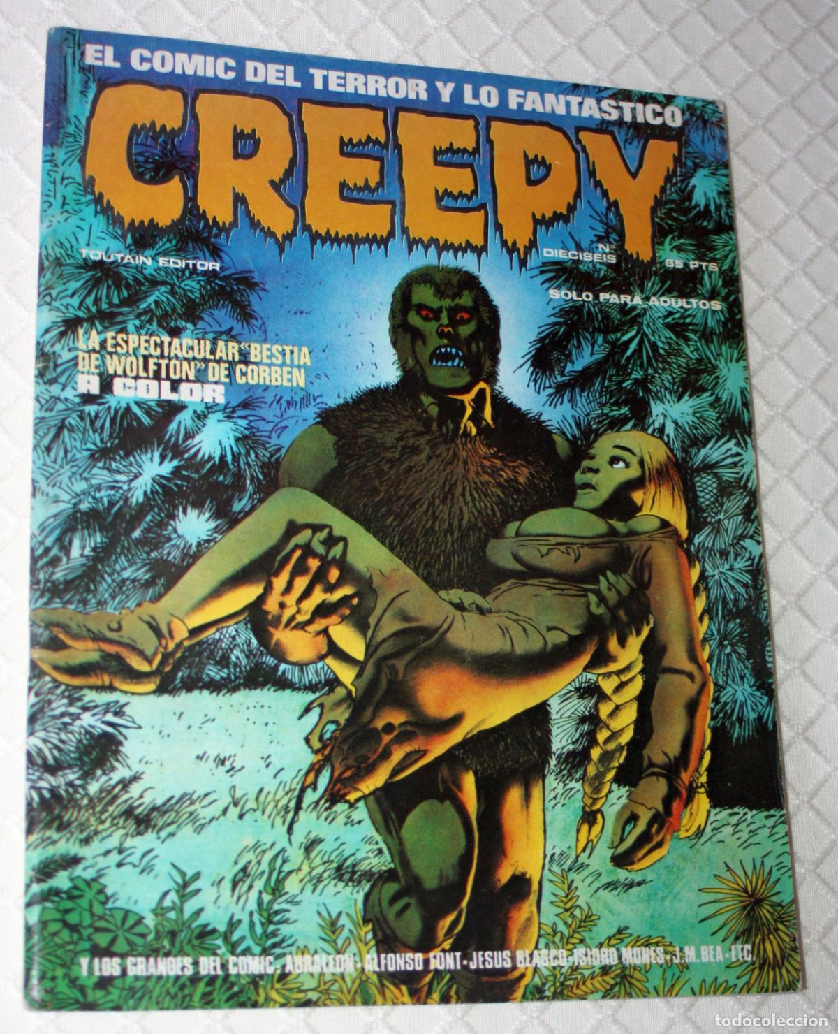 Comics: CREEPY NUMERO 16 (EDITORIAL TOUTAIN )BUEN ESTADO