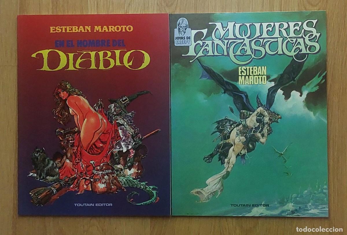 C&oacute;mics: ESTEBAN MAROTO :MUJERES FANT&Aacute;STICAS Y EN EL NOMBRE DEL DIABLO- TOUTAIN/CREEPY - R&Uacute;STICA -BUEN ESTADO