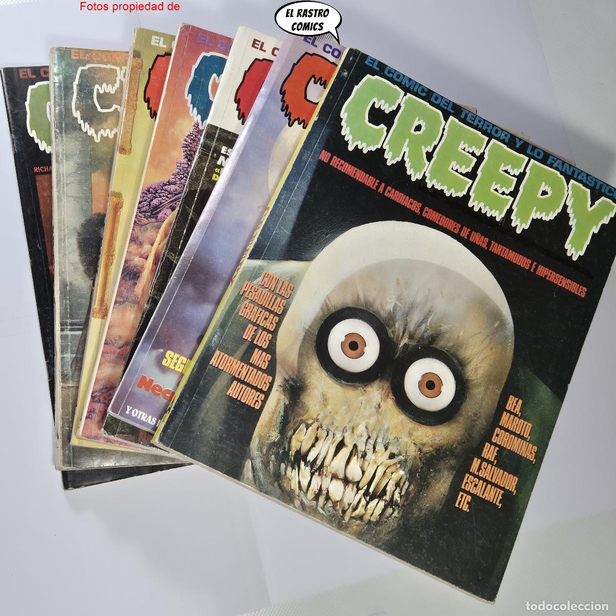 Comics: Creepy 2&ordf; &eacute;poca, Colecci&oacute;n completa, en tomos retapados, ed. Toutain, MUY DIFICIL, lote