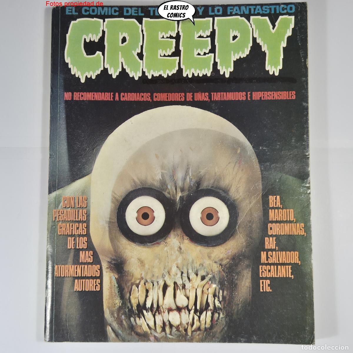 C&oacute;mics: Creepy 2&ordf; &eacute;poca n&ordm; 1 2 y 3, en un tomo retapado, ed Toutain, MUY DIFICIL, lote