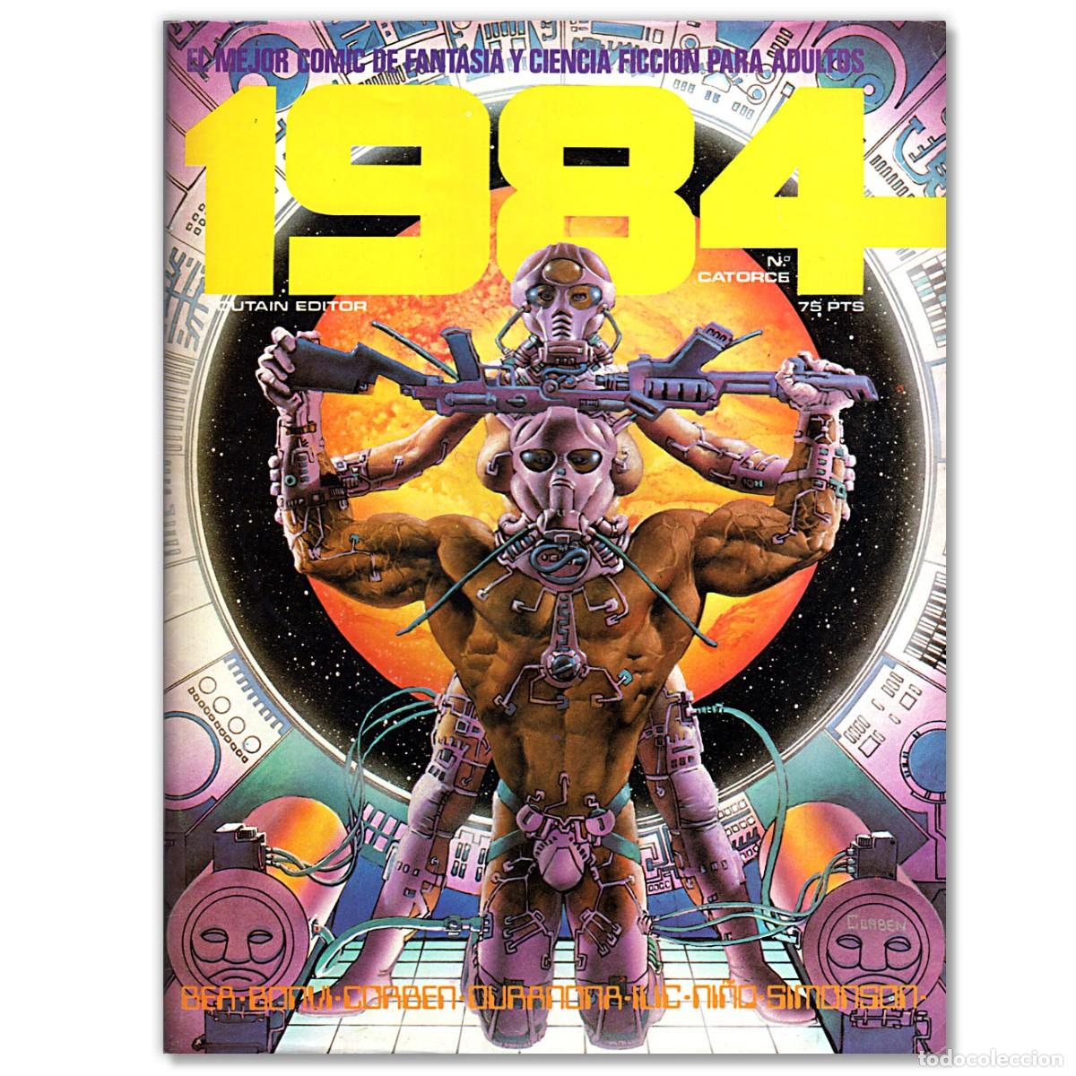 C&oacute;mics: 1984 n&ordm; 14 Con Portada m&iacute;tica de Corben