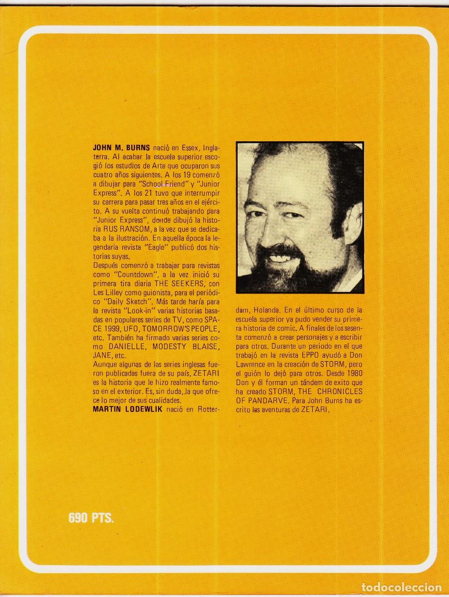 C&oacute;mics: ZETARI de Burns. TOUTAIN, 1988. - Foto 2