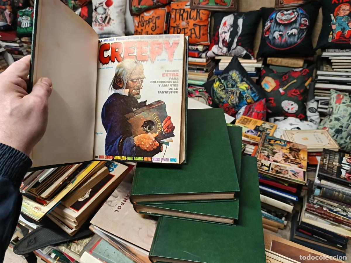 C&oacute;mics: CREEPY , EL C&Oacute;MIC DEL TERROR Y LO FANT&Aacute;STICO. ENCUADERNADO CON PIEL N&Uacute;MERO 0 AL 31 EN 4 TOMOS