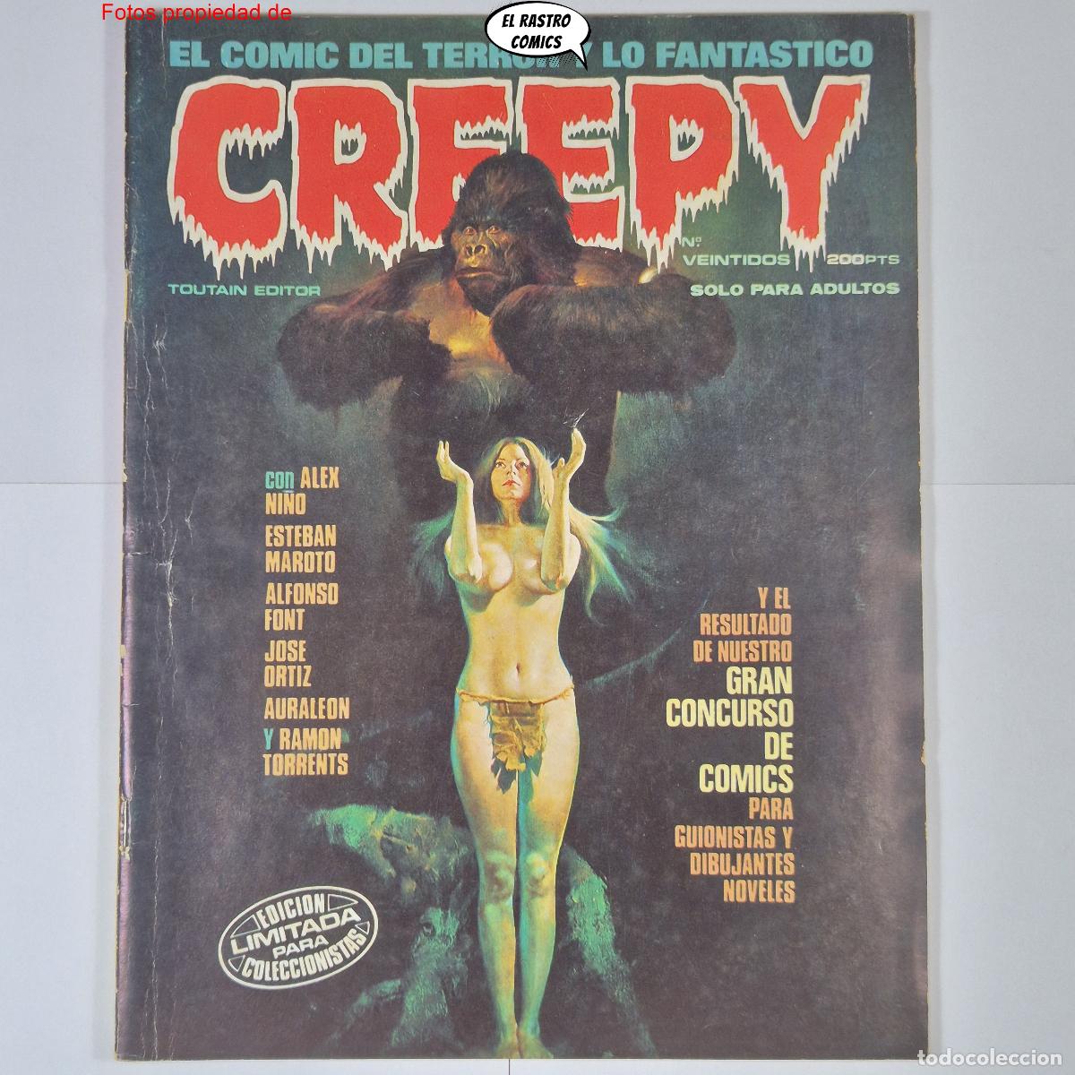Comics: Creepy (1&ordf; &eacute;poca) n&ordm; 22, ed Toutain (B)
