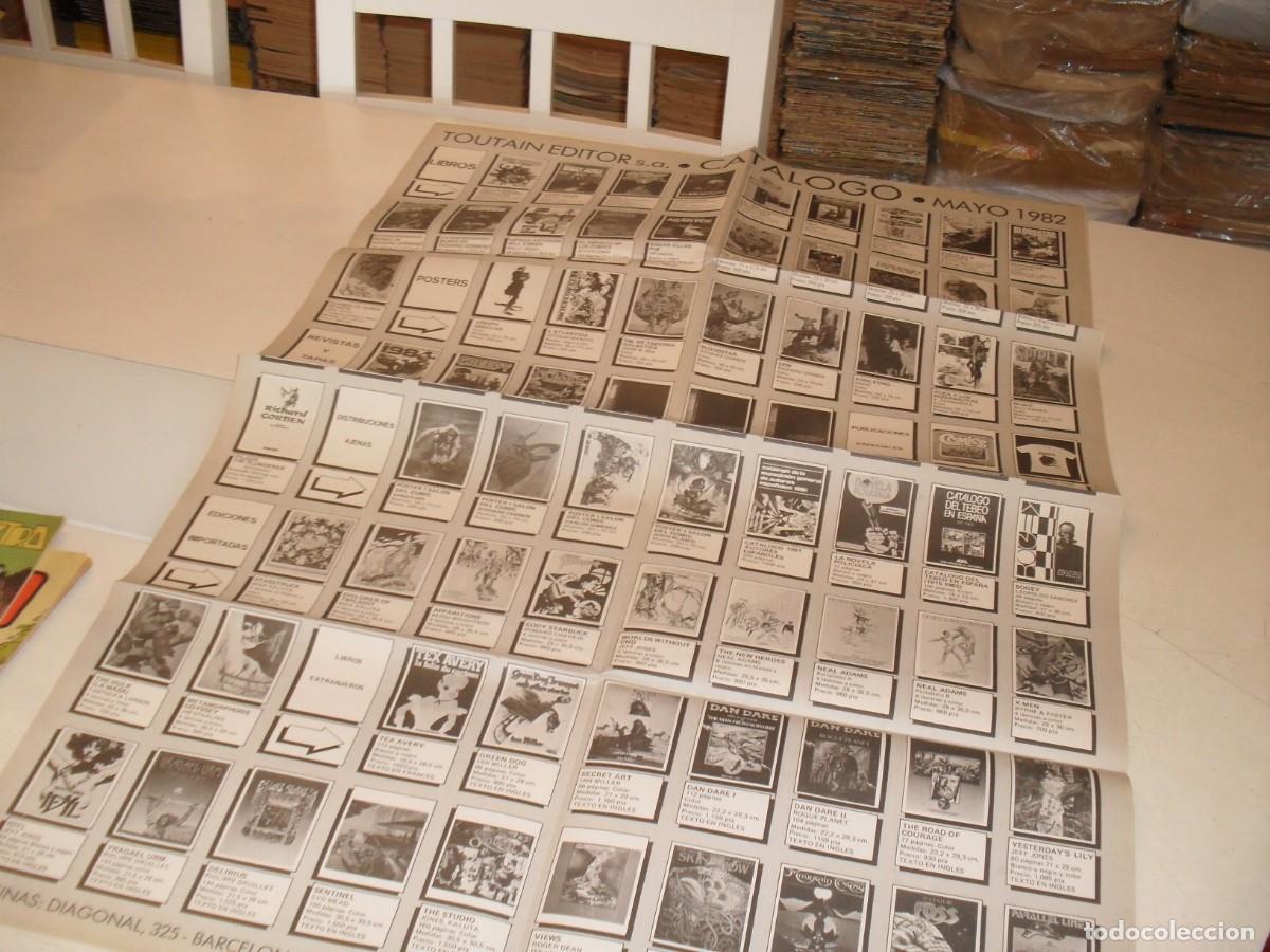 C&oacute;mics: POSTER/CATALOGO,16 PAGINAS PLEGADAS,CON EL CATALOGO DE SUS EDICIONES.TOUTAIN EDITOR,1982