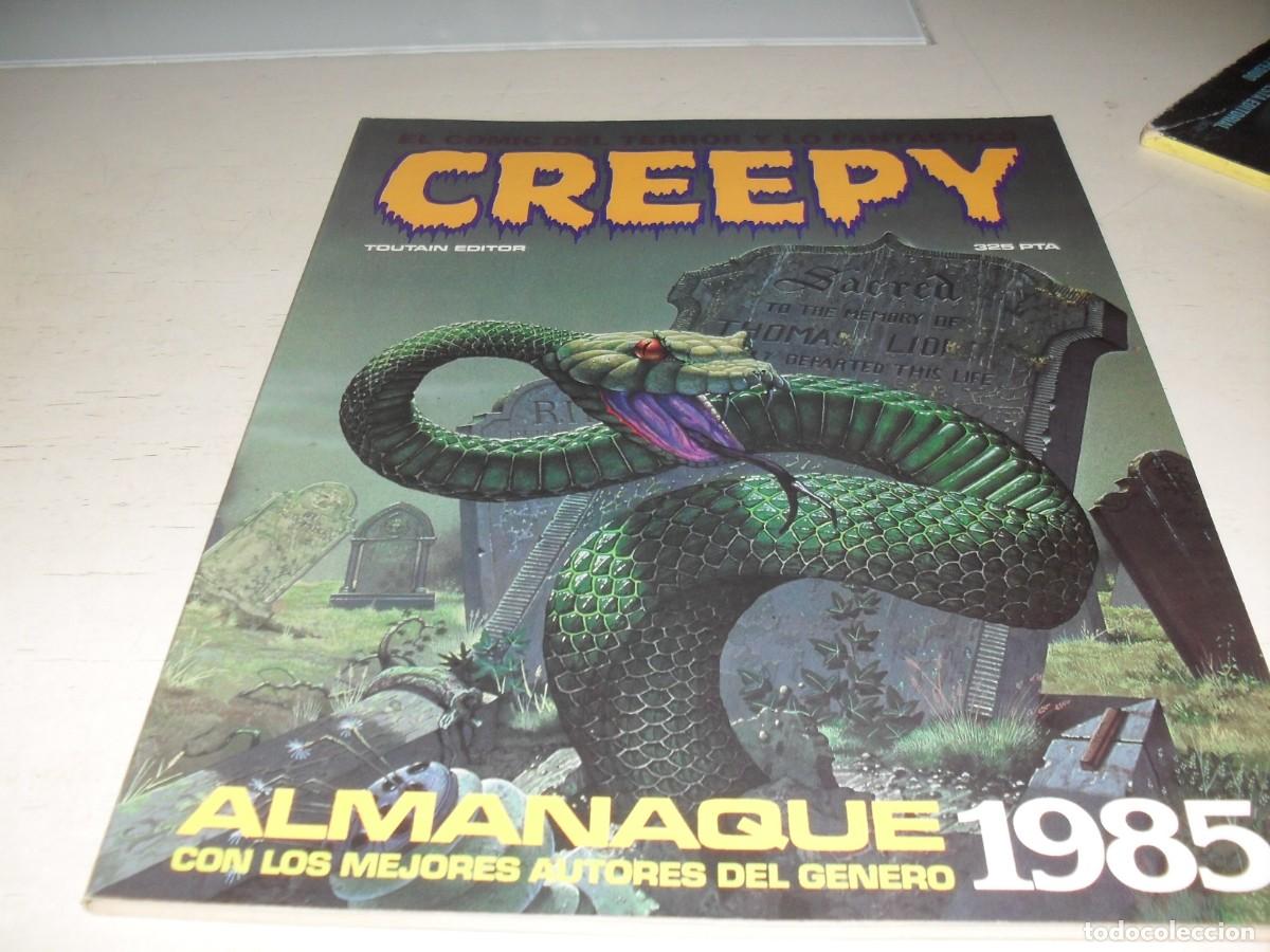 Comics: CREEPY ALMANAQUE PARA 1985,CON ARTICULO SOBRE STEPHEN KING .TOUTAIN EDITOR,1979