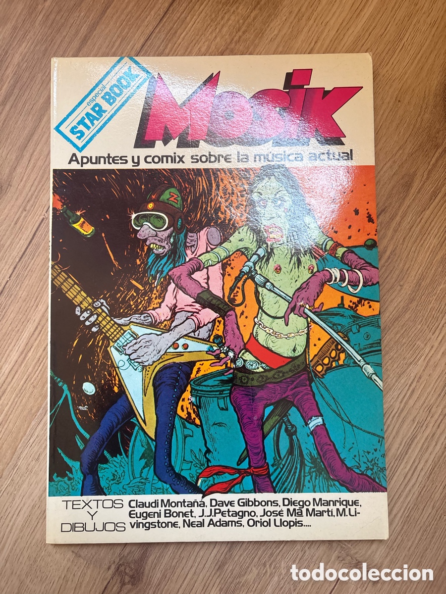 C&oacute;mics: Mvsik (Especial Star Book) - Apuntes y Comix M&uacute;sica Actual (Diego Manrique, Dave Gibbons, 1970s)