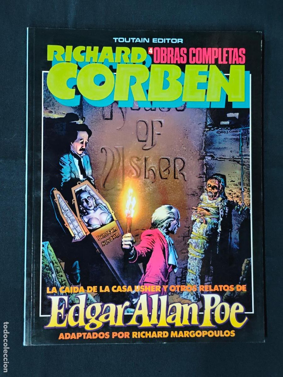 C&oacute;mics: RICHARD CORBEN - OBRAS COMPLETAS N&ordm; 4 - LA CAIDA DE LA CASA USHER - TOUTAIN -