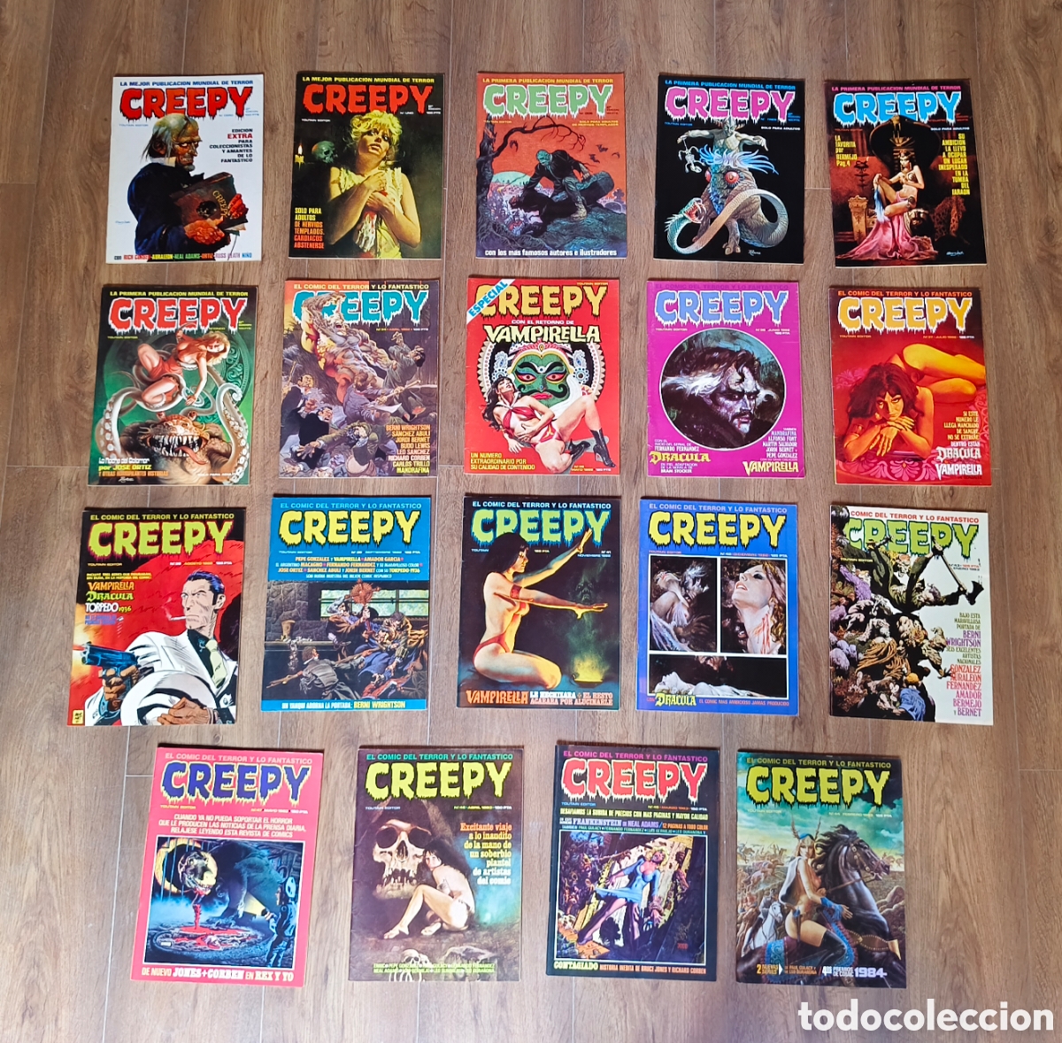 C&oacute;mics: Creepy 19 comics a&ntilde;os 80. Editorial Toutain.