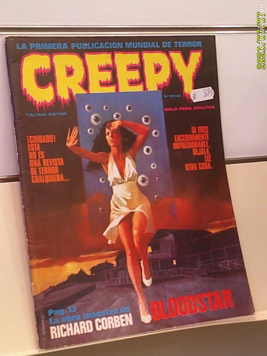 C&oacute;mics: CREEPY N&ordm; 8 LA PRIMERA PUBLICACION MUNDIAL DE TERROR - TOUTAIN