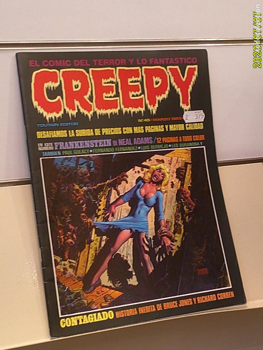 C&oacute;mics: CREEPY N&ordm; 45 MARZO 1983 EL COMIC DEL TERROR Y LO FANTASTICO - TOUTAIN