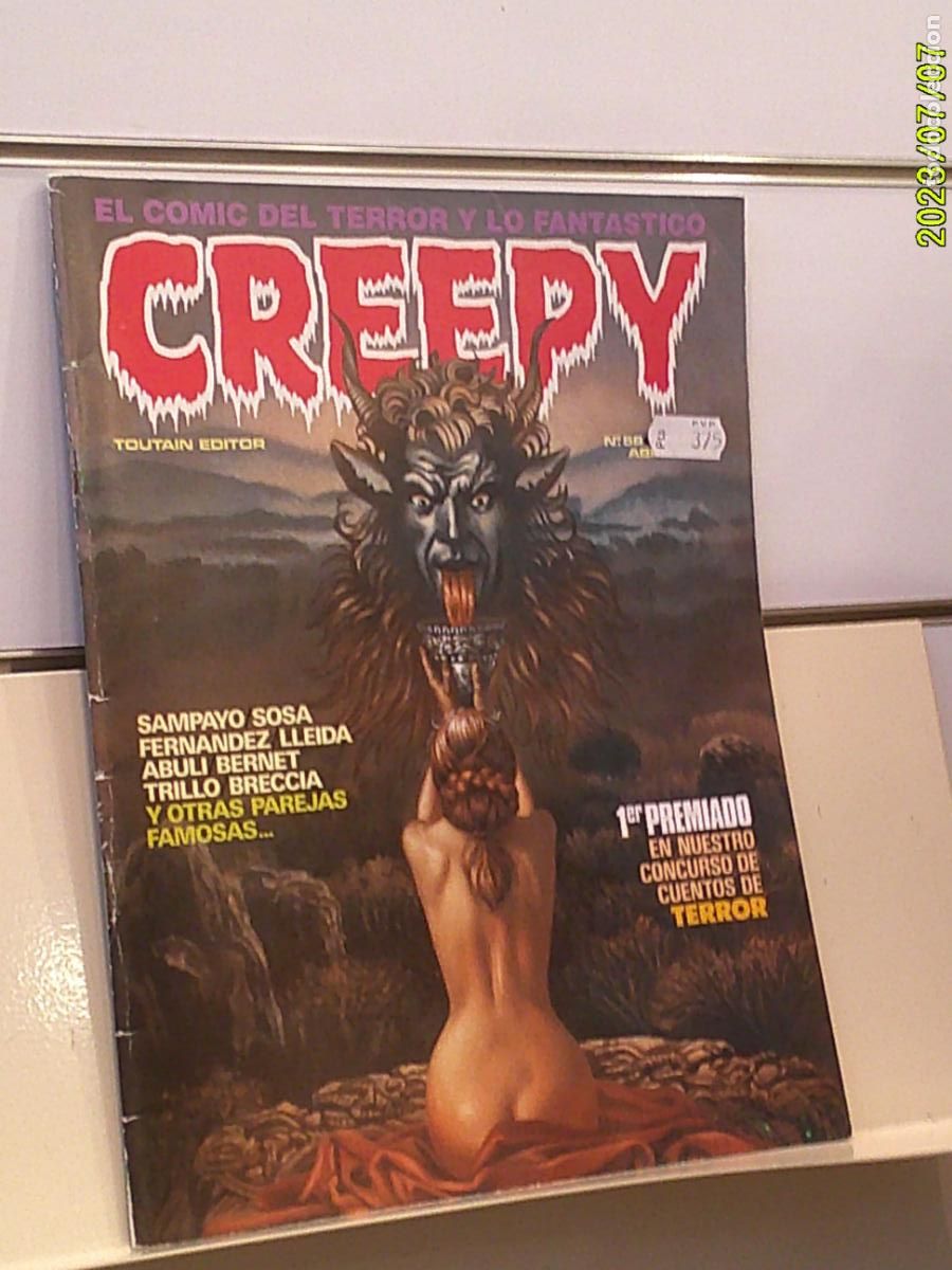 C&oacute;mics: CREEPY N&ordm; 58 ABRIL 1984 EL COMIC DEL TERROR Y LO FANTASTICO - TOUTAIN