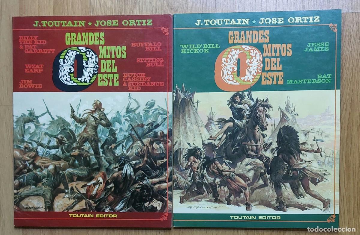 C&oacute;mics: GRANDES MITOS DEL OESTE : J. TOUTAIN / JOSE ORTIZ - COMPLETO 2 EJEMP. - ED. TOUTAIN R&Uacute;STICA 1987