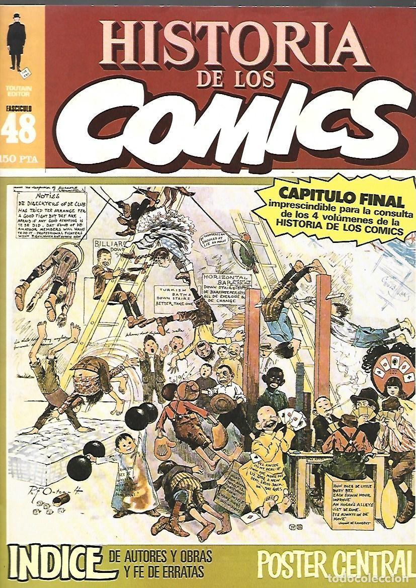 C&oacute;mics: Historia de los comics, 48, 1983, Toutain, muy buen estado, con poster