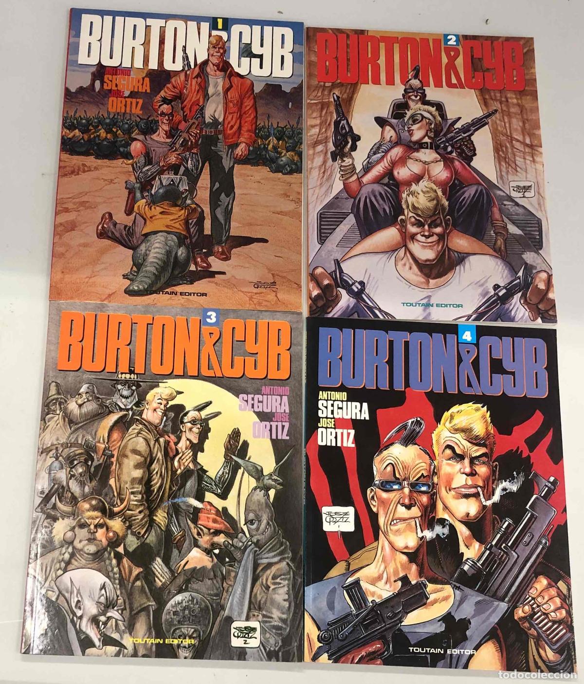 C&oacute;mics: BURTON & CYB n&ordm; 1 al 4 COMPLETA. ANTONIO SEGURA - JOSE ORTIZ. TOUTAIN EDITOR, 1990