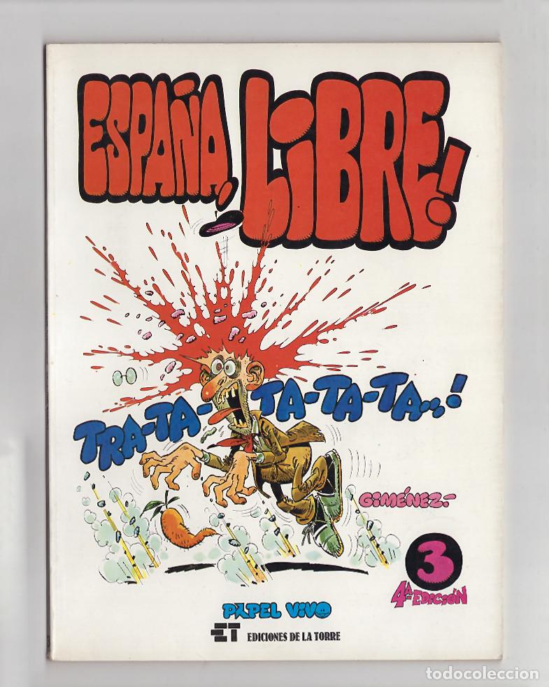 C&oacute;mics: ESPA&Ntilde;A, LIBRE (CARLOS GIM&Eacute;NEZ) COL PAPEL VIVO - ED TOUTAIN, R&Uacute;STICA- MBE- LEE CONDICIONES
