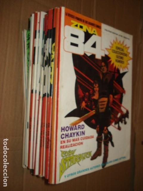 Comics : Zona 84, completa, 96 n&uacute;meros, + 3 almanaques, + 5 especial concurso, 1984, Toutain, muy buen estado