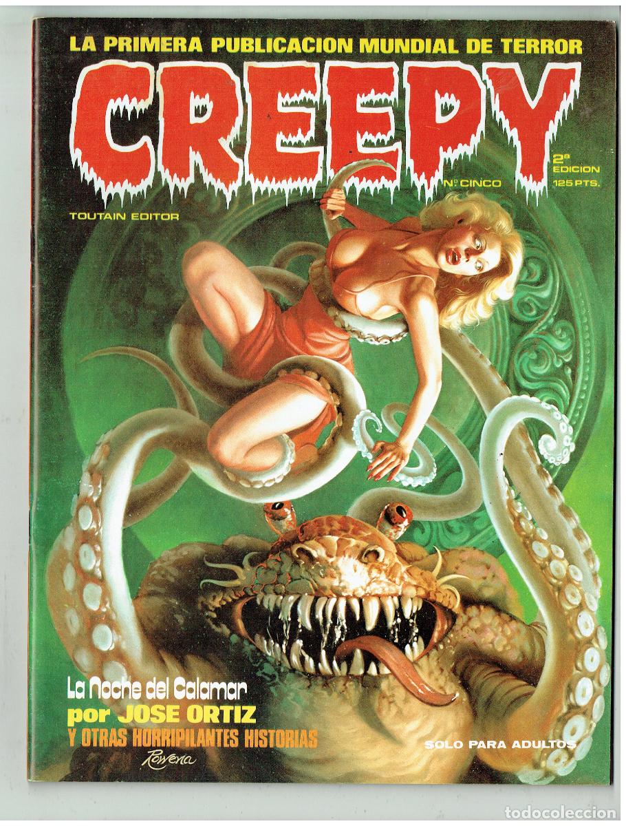 C&oacute;mics: CREEPY. N&ordm; CINCO. 5. 2&ordf; EDICI&Oacute;N. TOUTAIN EDITOR, 1979. (B/34.1 RUM)