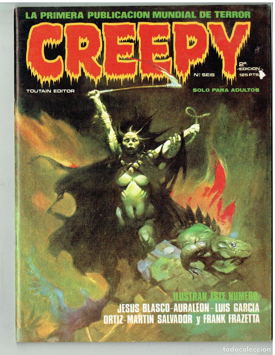 C&oacute;mics: CREEPY. N&ordm; SEIS. 6. 2&ordf; EDICI&Oacute;N. TOUTAIN EDITOR, 1979. (B/34.1 RUM)