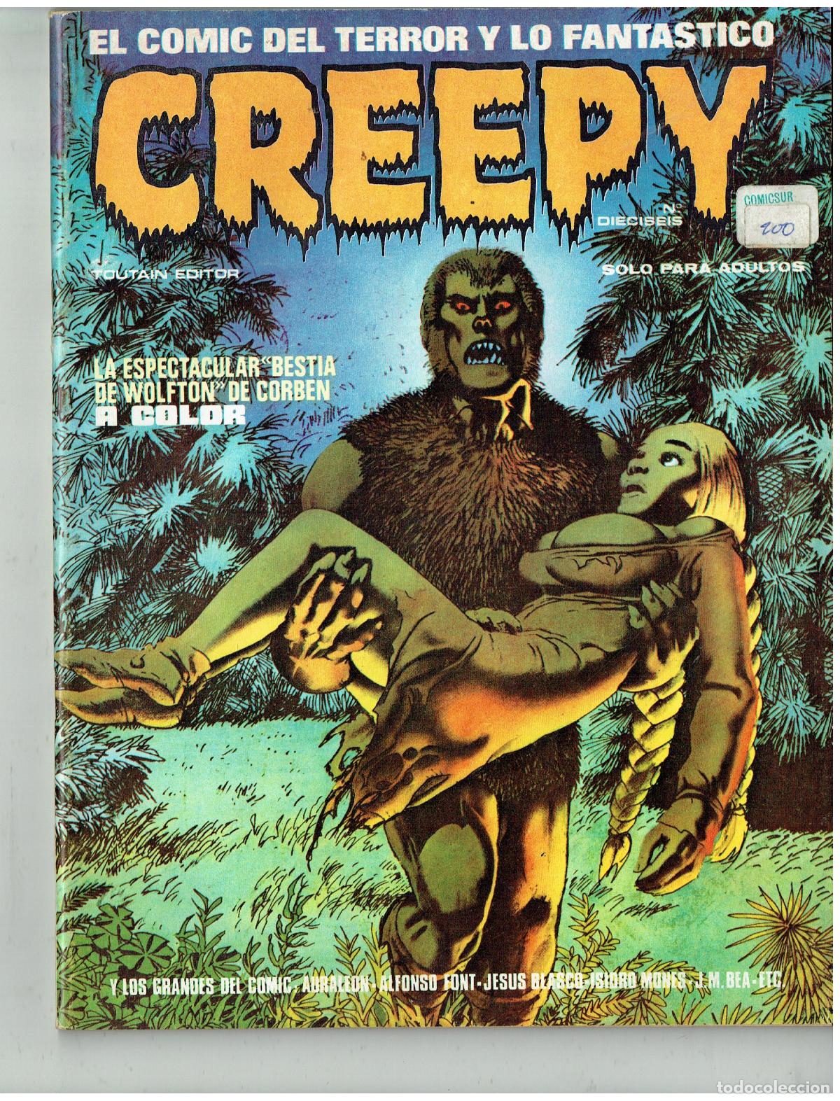 C&oacute;mics: CREEPY. N&ordm; DIECISEIS. 16. TOUTAIN EDITOR, 1979. (B/34.1 RUM)