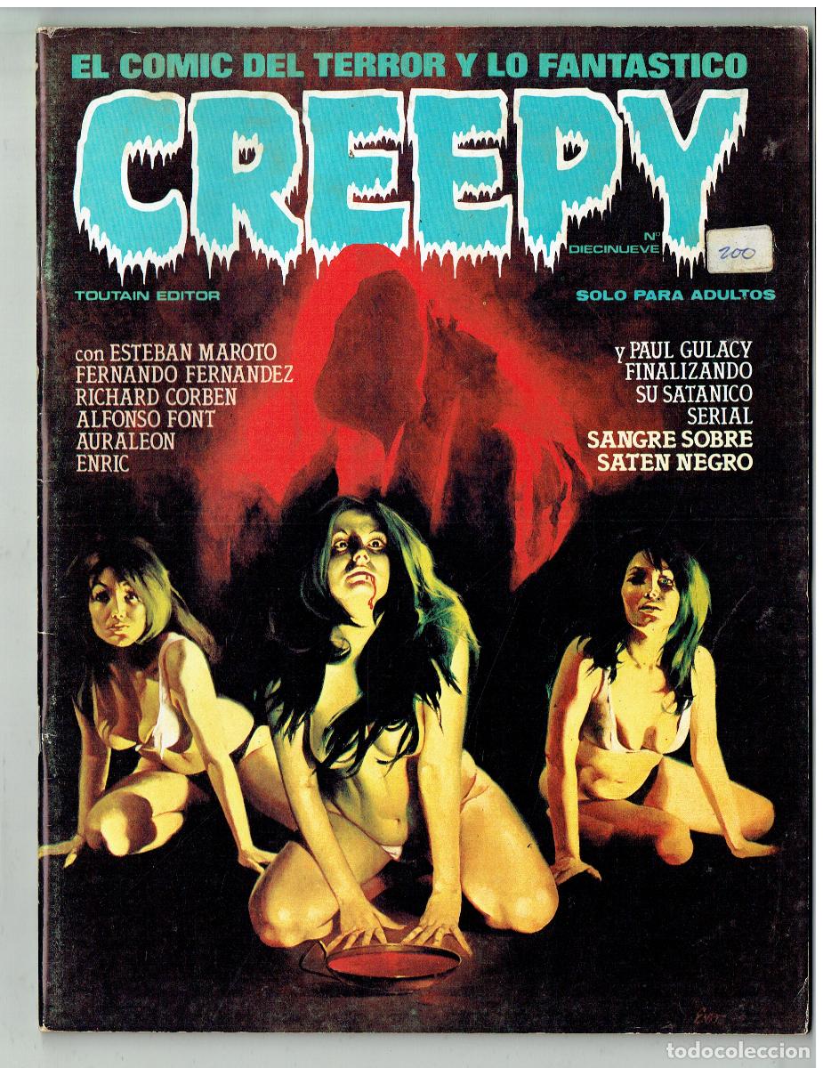 C&oacute;mics: CREEPY. N&ordm; DIECINUEVE. 19. TOUTAIN EDITOR, 1980. (B/34.1 RUM)