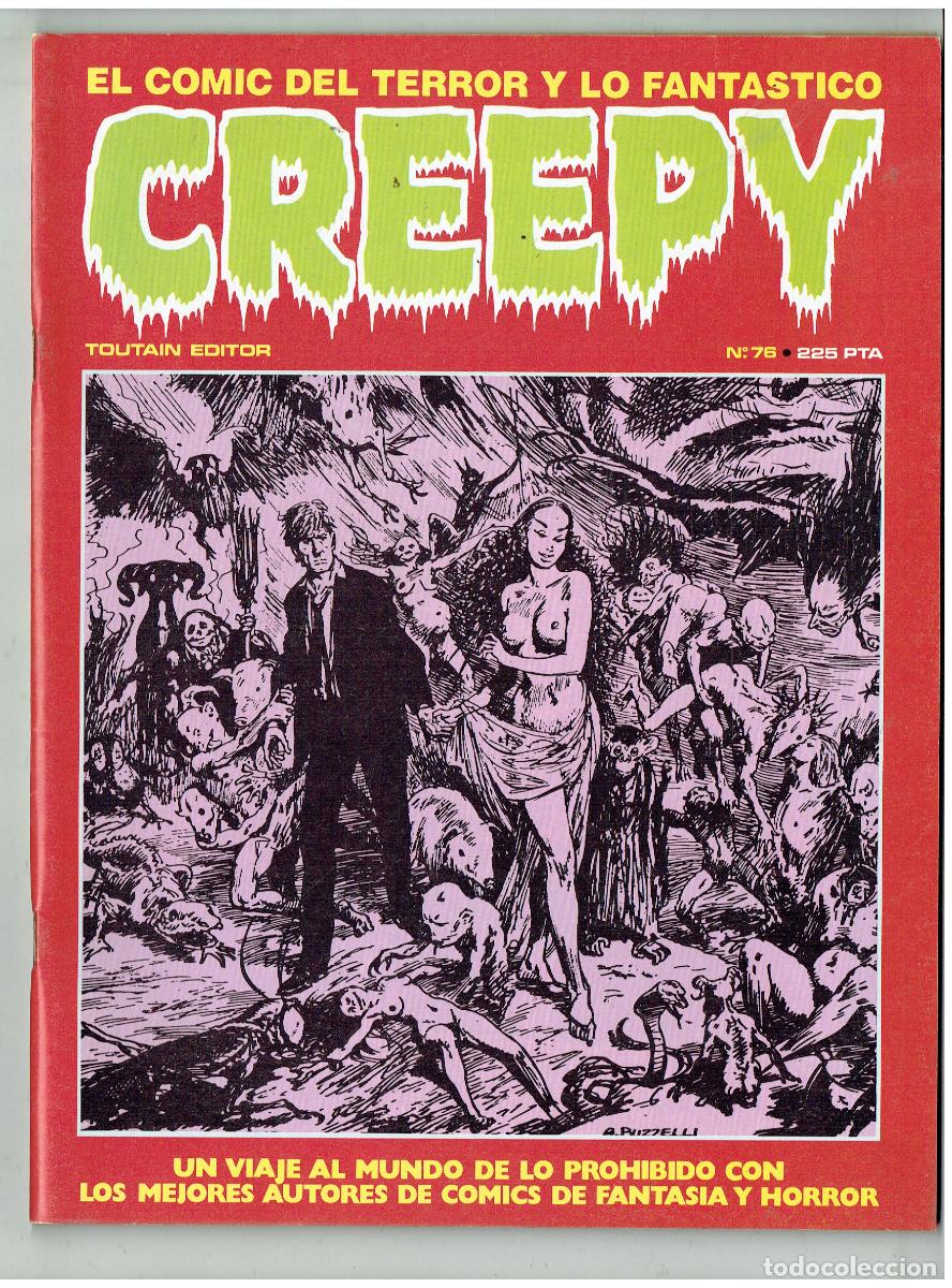 C&oacute;mics: CREEPY. N&ordm; 76. EL COMIC DEL TERROR Y LO FANT&Aacute;STICO. TOUTAIN EDITOR, 1985. (B/34.2 RUM)