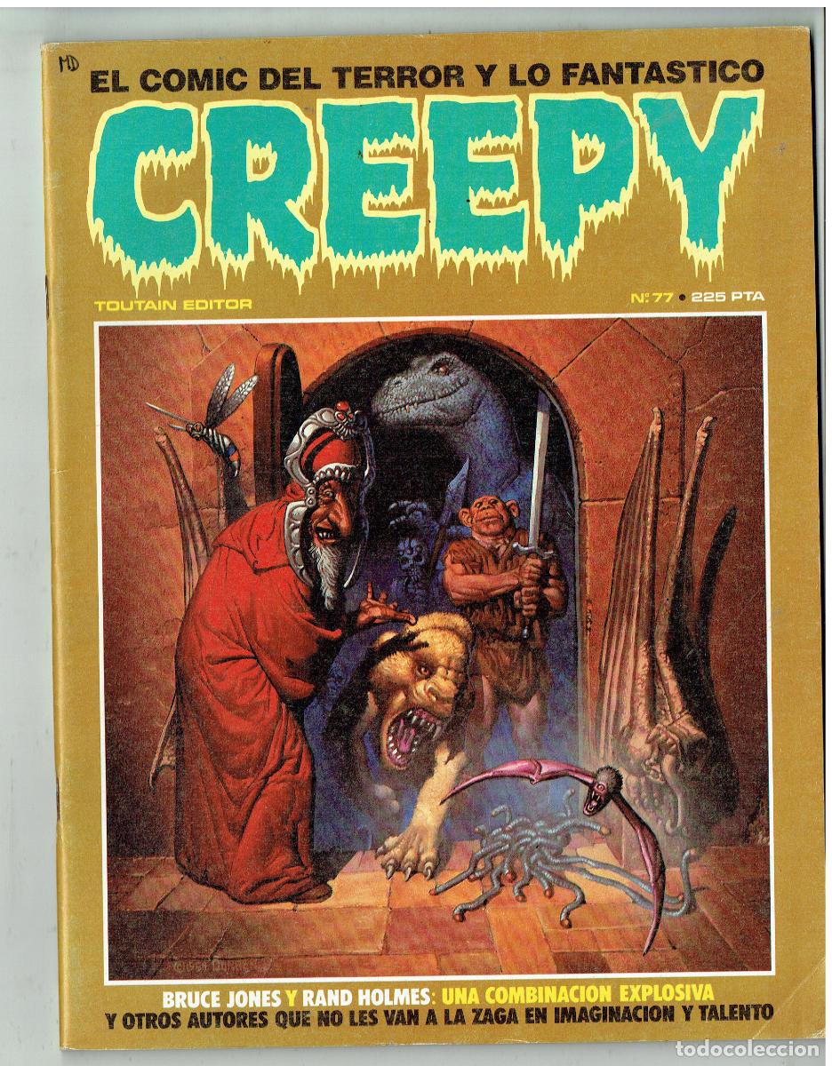 C&oacute;mics: CREEPY. N&ordm; 77. EL COMIC DEL TERROR Y LO FANT&Aacute;STICO. TOUTAIN EDITOR, 1985. (B/34.2 RUM)
