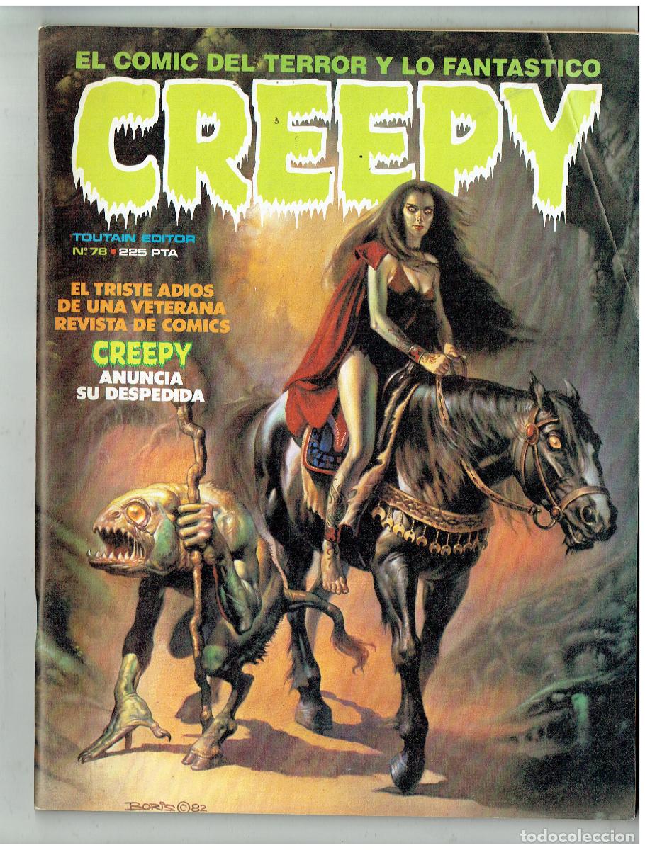 C&oacute;mics: CREEPY. N&ordm; 78. EL COMIC DEL TERROR Y LO FANT&Aacute;STICO. TOUTAIN EDITOR, 1985. (B/34.2 RUM)